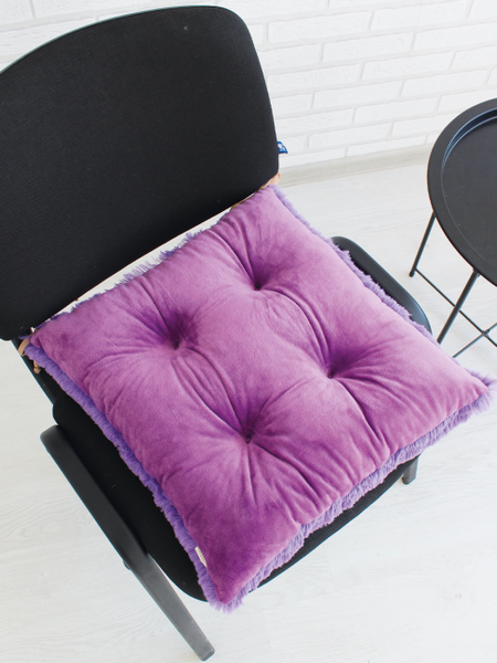 Изображение товара Подушка на стул Lanatex Plush 0350 / 22334 (44x44x10см, фиолетовый)