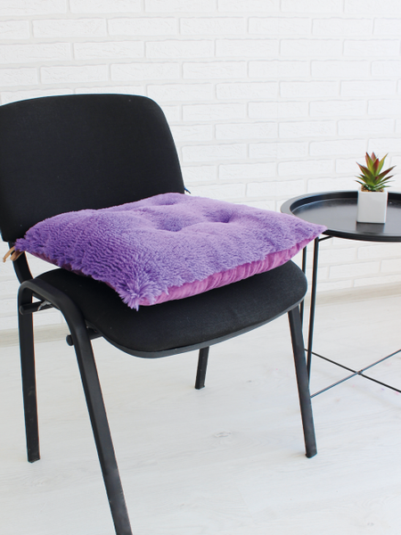 Изображение товара Подушка на стул Lanatex Plush 0350 / 22334 (44x44x10см, фиолетовый)
