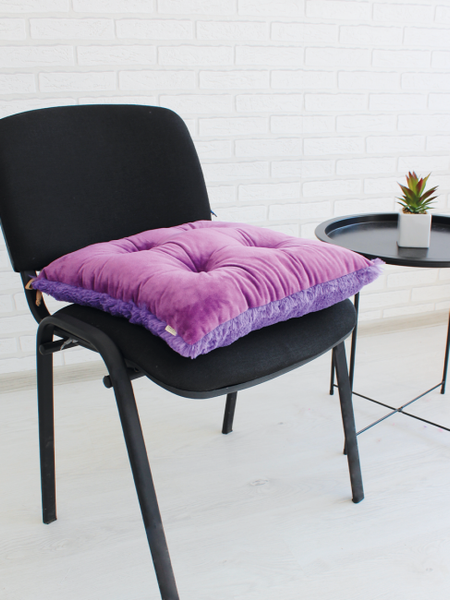 Изображение товара Подушка на стул Lanatex Plush 0350 / 22334 (44x44x10см, фиолетовый)