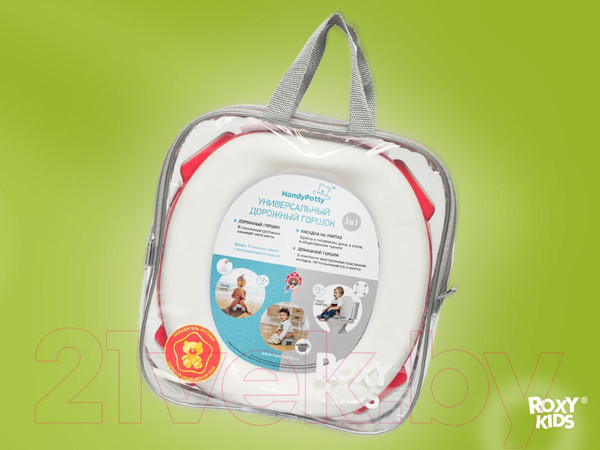 Изображение товара Дорожный горшок Roxy-Kids HandyPotty / HP-255FG (фуксия/серый)