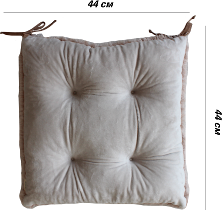 Изображение товара Подушка на стул Lanatex Plush 0350 / 22335 (44x44x10см, кофейный)