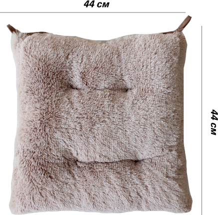 Изображение товара Подушка на стул Lanatex Plush 0350 / 22335 (44x44x10см, кофейный)