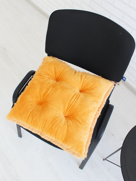 Изображение товара Подушка на стул Lanatex Plush 0350 / 22336 (44x44x10см, оранжевый)