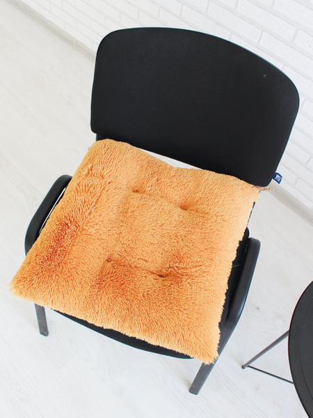 Изображение товара Подушка на стул Lanatex Plush 0350 / 22336 (44x44x10см, оранжевый)