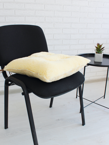 Изображение товара Подушка на стул Lanatex Plush 0350 / 22337 (44x44x10см, сливочный)