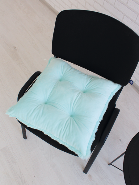 Изображение товара Подушка на стул Lanatex Plush 0350 / 22338 (44x44x10см, мятный)
