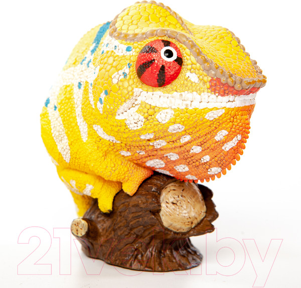 Изображение товара Фигурка коллекционная Exoprima Пантерный хамелеон / 56386/AH (желтый/голубой)