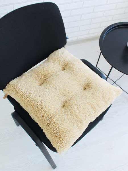 Изображение товара Подушка на стул Lanatex Plush 0350 / 22340 (44x44x10см, бежевый)