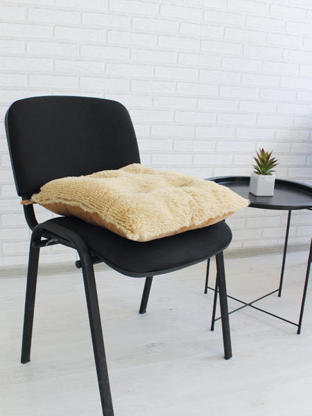 Изображение товара Подушка на стул Lanatex Plush 0350 / 22340 (44x44x10см, бежевый)