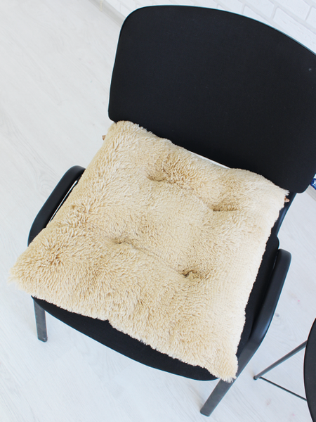 Изображение товара Подушка на стул Lanatex Plush 0350 / 22340 (44x44x10см, бежевый)