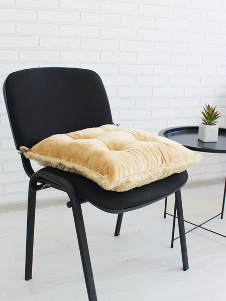 Изображение товара Подушка на стул Lanatex Plush 0350 / 22340 (44x44x10см, бежевый)