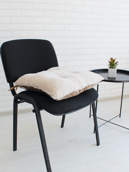 Изображение товара Подушка на стул Lanatex Plush 0350 / 22341 (44x44x10см, светло-бежевый)