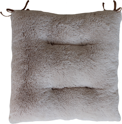 Изображение товара Подушка на стул Lanatex Plush 0350 / 22341 (44x44x10см, светло-бежевый)