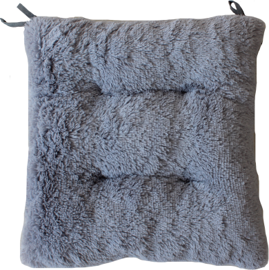 Изображение товара Подушка на стул Lanatex Plush 0350 / 22342 (44x44x10см, серый)