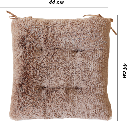 Изображение товара Подушка на стул Lanatex Plush 0350 / 22343 (44x44x10см, светло-коричневый)