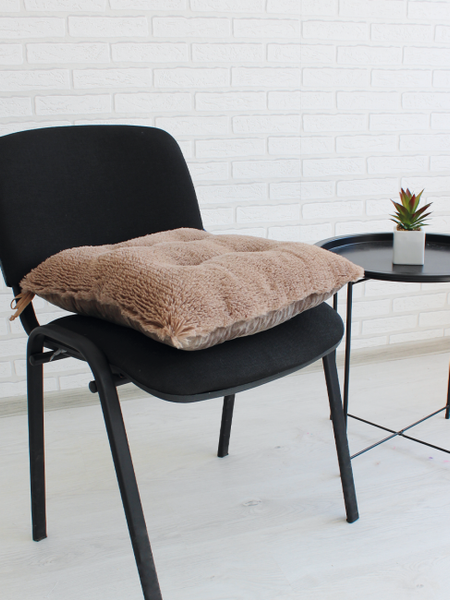 Изображение товара Подушка на стул Lanatex Plush 0350 / 22343 (44x44x10см, светло-коричневый)