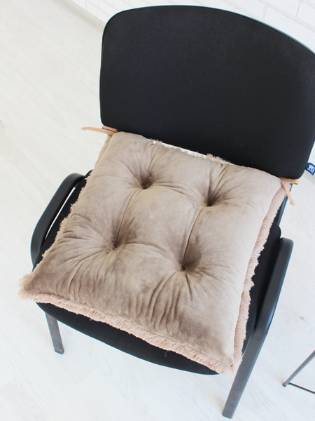 Изображение товара Подушка на стул Lanatex Plush 0350 / 22343 (44x44x10см, светло-коричневый)