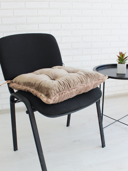 Изображение товара Подушка на стул Lanatex Plush 0350 / 22343 (44x44x10см, светло-коричневый)