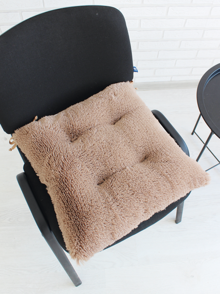 Изображение товара Подушка на стул Lanatex Plush 0350 / 22343 (44x44x10см, светло-коричневый)