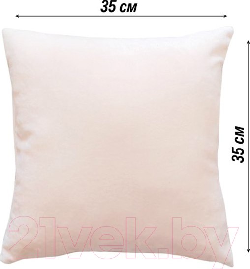 Изображение товара Подушка декоративная Lanatex 0344 / 22239 (35x35x14см, кремовый)