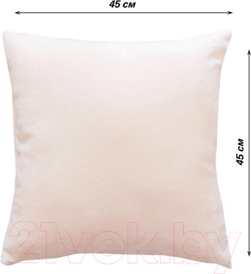 Изображение товара Подушка декоративная Lanatex 0345 / 22253 (45x45x14см, кремовый)
