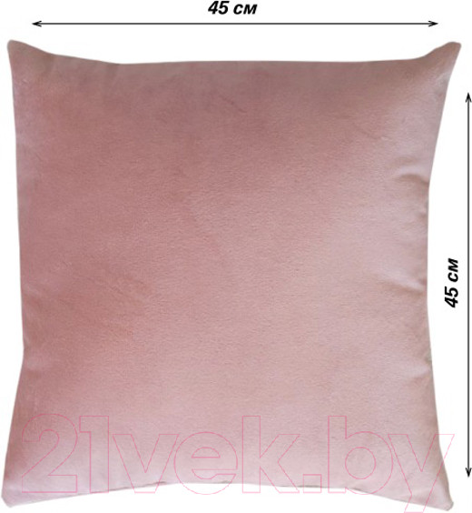 Изображение товара Подушка декоративная Lanatex 0345 / 22255 (45x45x14см, пудровый)