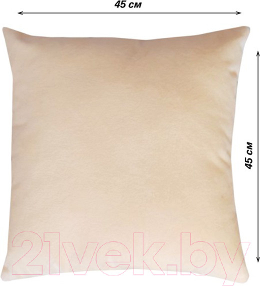 Изображение товара Подушка декоративная Lanatex 0345 / 22261 (45x45x14см, сливочный)