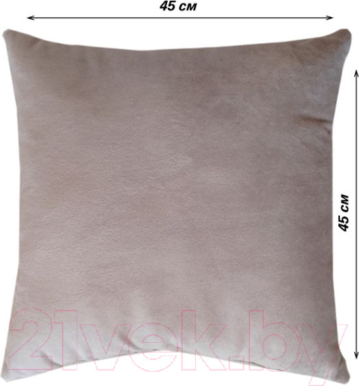 Изображение товара Подушка декоративная Lanatex 0345 / 22265 (45x45x14см, серый)