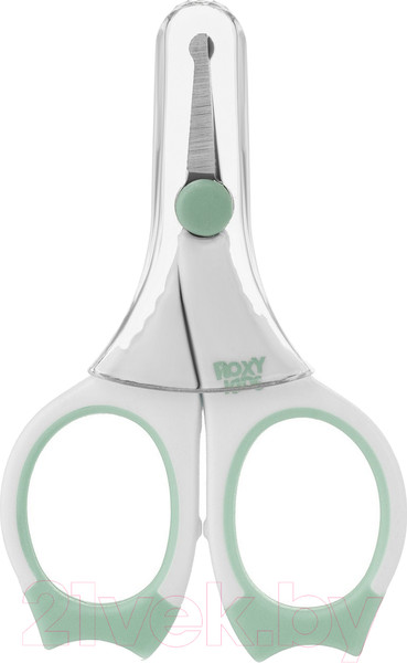 Изображение товара Ножницы для новорожденных Roxy-Kids RPS-002-M с прорезиненными ручками (мятный)