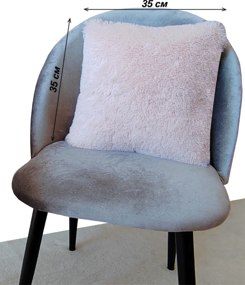 Изображение товара Подушка декоративная Lanatex Plush 0341 / 22218 (35x35x14см, кремовый)