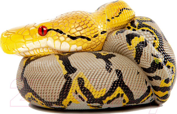 Изображение товара Фигурка коллекционная Exoprima Питон / 56324/AH (коричневый/желтый)