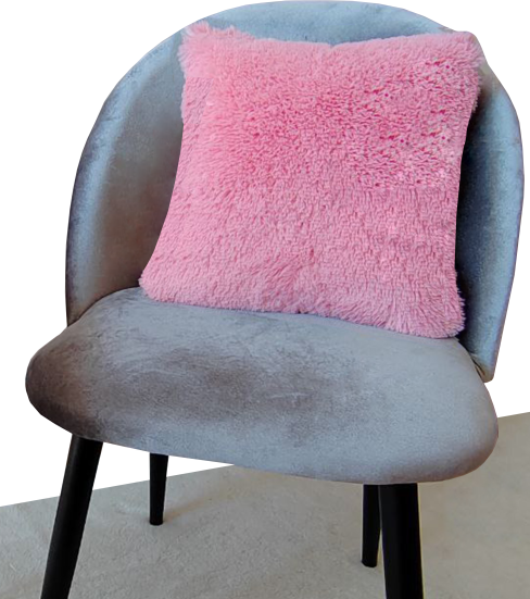 Изображение товара Подушка декоративная Lanatex Plush 0341 / 22219 (35x35x14см, светло-розовый)