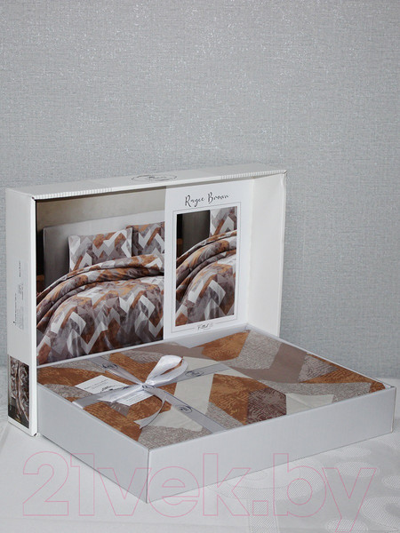 Изображение товара Комплект постельного белья DO&CO Ranforce Rayce / 11940 (коричневый)