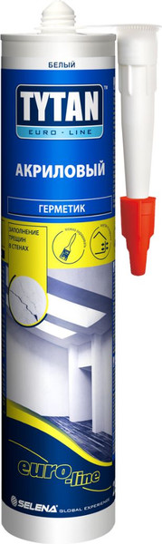 Изображение товара Герметик акриловый Tytan Professional Euro-Line (280мл, белый)