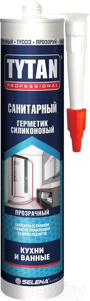 Герметик силиконовый Tytan Professional Санитарный (280мл, белый)