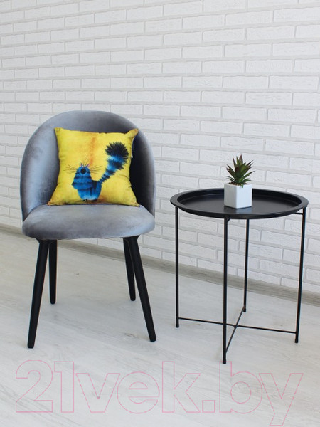 Изображение товара Подушка декоративная Lanatex Кис 0348 / 22298 (35x35x14см, желтый/синий)