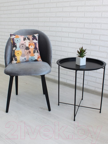 Изображение товара Подушка декоративная Lanatex Кис 0348 / 22302 (35x35x14см, оранжевый/светло-бежевый)