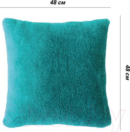 Изображение товара Наволочка декоративная Lanatex 0343 / 22319 (48x48см, бирюзовый)