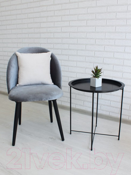 Изображение товара Подушка декоративная Lanatex Кис 0348 / 22304 (35x35x14см, серый/светло-бежевый)