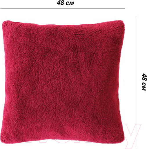 Изображение товара Наволочка декоративная Lanatex 0343 / 22320 (48x48см, бордовый)