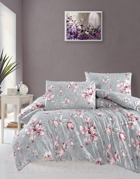 Изображение товара Комплект постельного белья DO&CO Ranforce Marea 1.5сп / 11946 (пудра)