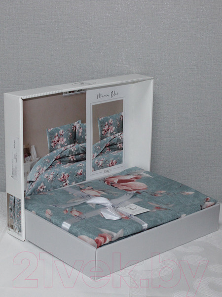 Изображение товара Комплект постельного белья DO&CO Ranforce Marea 1.5сп / 11946 (голубой)