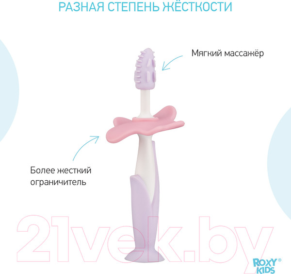 Изображение товара Набор зубных щеток для новорожденных ROXY-KIDS RTB-003 (сиреневый)