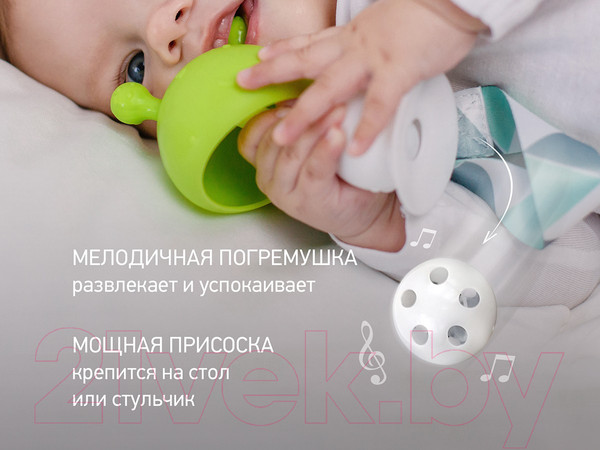 Изображение товара Прорезыватель для зубов Roxy-Kids Грибочек / RST-001-G (салатовый)