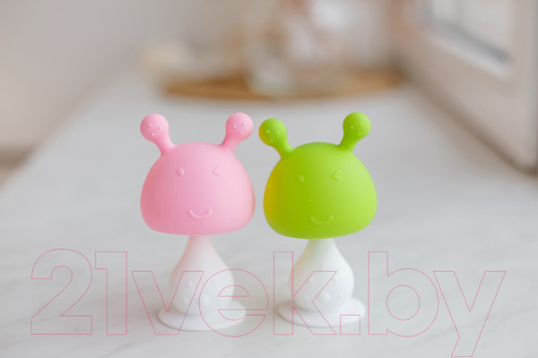 Изображение товара Прорезыватель для зубов Roxy-Kids Грибочек / RST-001-G (салатовый)