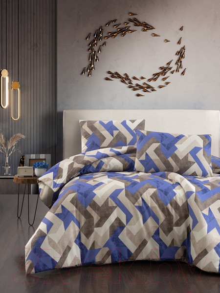 Изображение товара Комплект постельного белья DO&CO Ranforce Rayce 1.5сп / 11951 (бежевый)