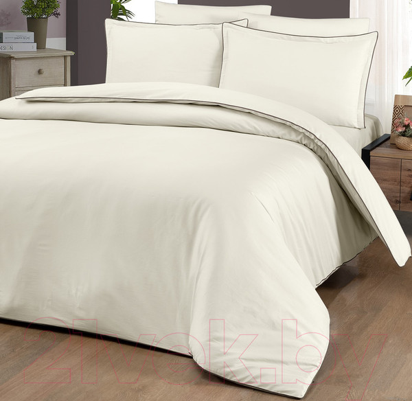 Изображение товара Комплект постельного белья DO&CO Delux Premium Lucca / 11987 (кремовый)