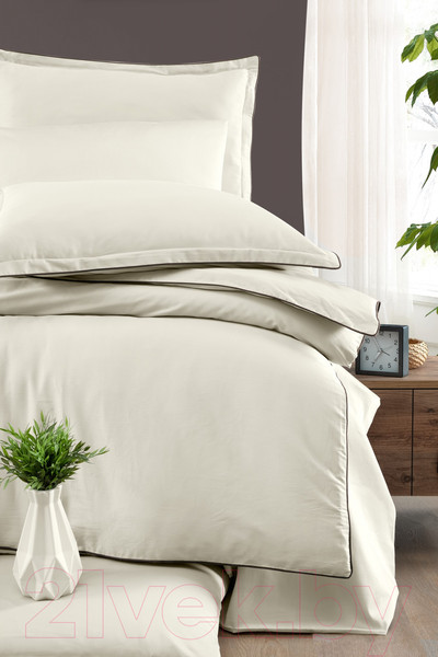 Изображение товара Комплект постельного белья DO&CO Delux Premium Lucca / 11987 (кремовый)