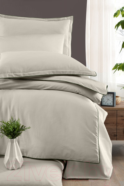 Изображение товара Комплект постельного белья DO&CO Delux Premium Lucca / 11987 (бежевый)