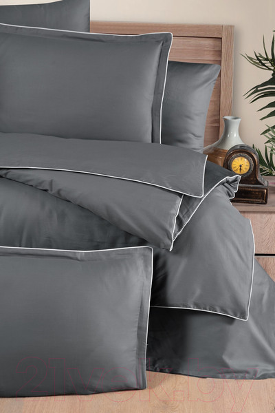 Изображение товара Комплект постельного белья DO&CO Delux Premium Lucca / 11987 (антрацит)